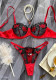Hot And Sexy Mesh Embroidery See-Through Multi-Colored Sexy Lingerie For Women