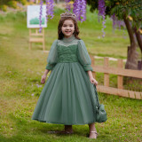 Children's Princess Dress Girls Long Sleeve Dress Clothing