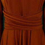 Women's Fashion Chic Pleated African Plus Size Swing Dress