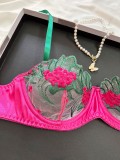 Hot And Sexy Mesh Embroidery See-Through Multi-Colored Sexy Lingerie For Women
