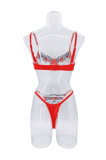 Hot And Sexy Mesh Embroidery See-Through Multi-Colored Sexy Lingerie For Women