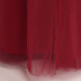 Girl's Dress Flower Girl Birthday Princess Dress Children's Piano Performance Dress Catwalk Dress