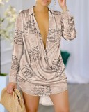 Autumn Women's Fashionable V-Neck Long Sleeve Tops Career Shirts