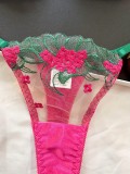 Hot And Sexy Mesh Embroidery See-Through Multi-Colored Sexy Lingerie For Women