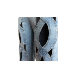 Women's Stretch Denim Pants Twist Hollow Loose Straight Jeans