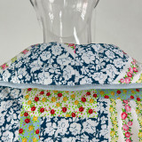 Autumn And Winter Turndown Collar Fashionable Printed Cotton-Padded Jacket