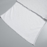 Women Autumn and Winter Long Sleeve High Collar Irregular Crop Top