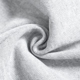 Women Autumn and Winter Long Sleeve High Collar Irregular Crop Top