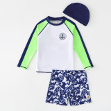 Boys Two Pieces Long Sleeve Swimwear surfing wear
