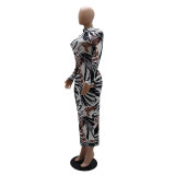 Women Printed Reversible Maxi Dress