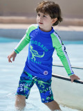 Boys' small long-sleeved sports surfing wear two-piece set