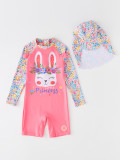 Girls long sleeve Swimwear one piece surfing wear