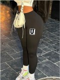 Women Fall/Winter Printed Casual Pants