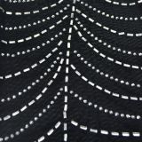 Women Solid Sexy Mesh Beaded Jumpsuit