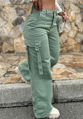 Women American Cargo Casual Straight Pants