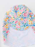 Girls long sleeve Swimwear one piece surfing wear