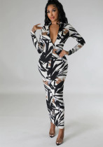 Women Printed Reversible Maxi Dress