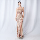 Plus Size Women Sequin Formal Party Maxi Evening Dress