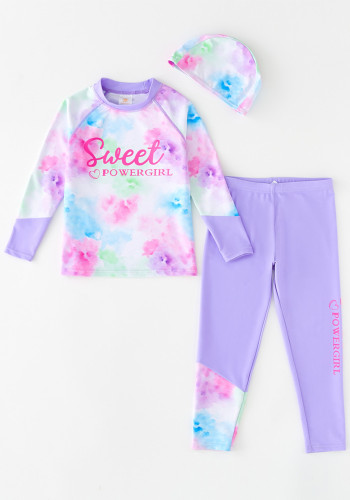 Girls long sleeve long pants Swimwear beach surfing wear