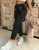Women American Retro Pocket Overalls