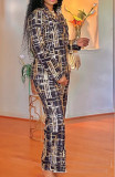 African Women's Autumn And Winter Sequin Embroidered Fashion Casual Long Sleeve Two Piece Suit
