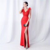 Organza Wedding Dinner Satin Evening Dress