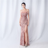 Plus Size Women Sequin Formal Party Maxi Evening Dress