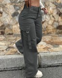 Women American Cargo Casual Straight Pants