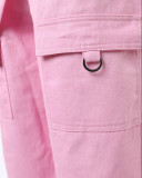Women American Retro Pocket Overalls