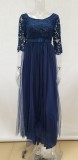 Women chiffon Maxi evening dress