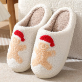Winter Christmas Deer Slippers For Women At Home Couples Indoor Elk Warm Slippers For Women Winter