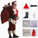 Santa Claus Clothes Plus Size Velvet Christmas Clothes Holiday Classic Performance Clothes