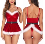 Christmas Sexy Lingerie Sexy Female Temptation Christmas Bodysuit