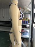 Cow Print Sexy Two Pieces Swimsuit Strappy Beach Bikini