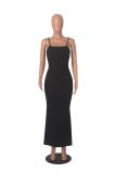 Women Suspender Bodycon Maxi Dress