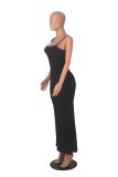 Women Suspender Bodycon Maxi Dress
