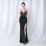Women beaded evening dress