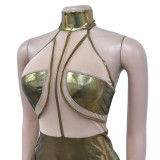 Fashion Women 's Solid Color Sleeveless Party Dress For Women