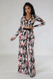 Fashionable Slim-Fitting Short T-Shirt High-Waisted Loose Bootcut Trousers Spring And Autumn Two-Piece Set