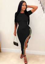 Women Side Zip Beaded Dress Women Side Zip Beaded Dress