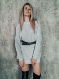 Women loose casual knitting sweater