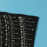 Sexy Slim Beaded Bodycon Pearl Dress