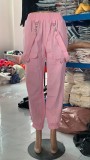 Women American Retro Pocket Overalls