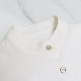 Versatile short Sleeve Shirt top solid color straight women's trousers Casual two-piece set