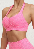 Women Halter Neck Sports Bra Running Tank Yoga Bra