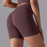 Women Solid Cross Tank Sports Bra Tank Yoga Wear Two-Piece Set