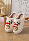 Winter Christmas Deer Slippers For Women At Home Couples Indoor Elk Warm Slippers For Women Winter