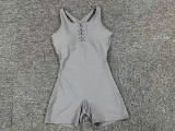Women Crossover Tank Hollow Yoga Pants Sports Fitness Romper