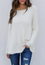 Women's Autumn And Winter Sweater Long Sleeve Fluffy Women's Pullover Knitting Shirt