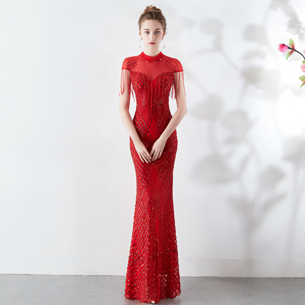 Plus Size Women Sequin Formal Party Evening Dress